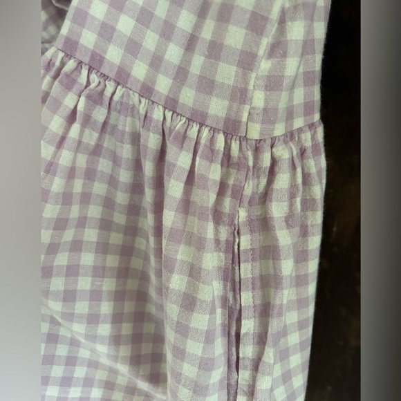 Little Cottonwood Lilac Gingham Buttercup dress - Picture 3 of 3